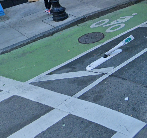 a bollard flopping